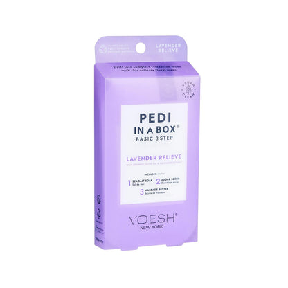 Voesh New York Pedi in a Box 3-Step Lavender Pedicure Set