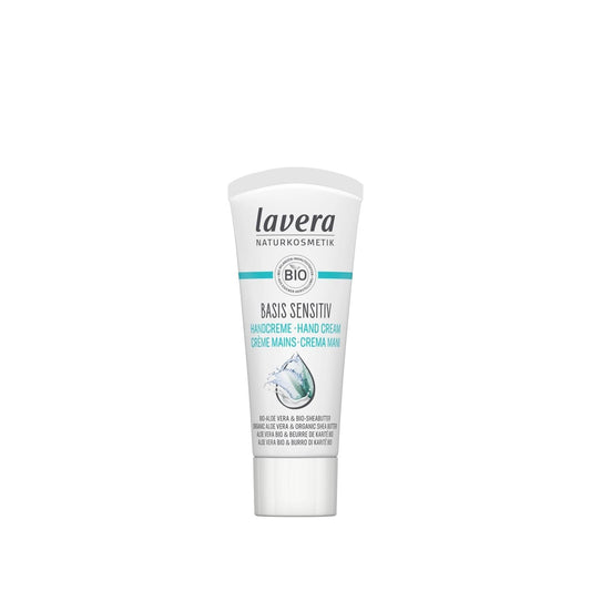 Lavera Basis Sensitiv Hand Cream: Organic Relief for Dry, Sensitive Skin | Travel Size Moisturizer