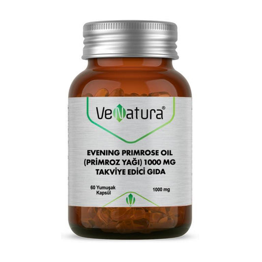 VeNatura Evening Primrose Oil Supplement 1000 mg - 60 Capsules - Natural Health Product