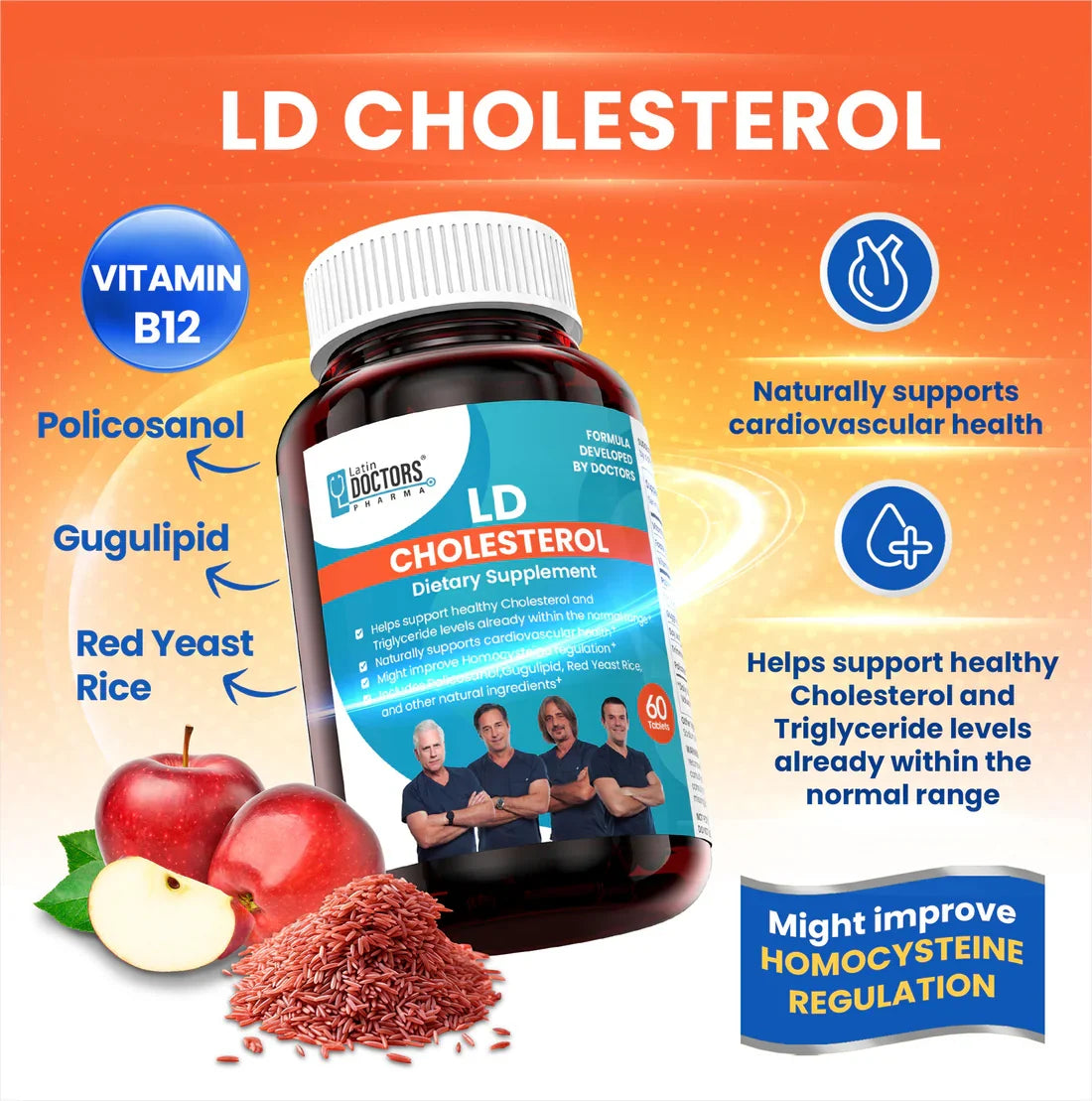 Latin Doctor CHOLESTEROL TABLETS 60CT