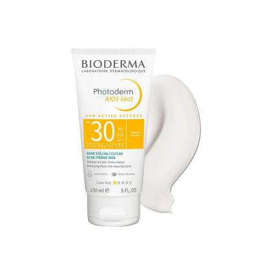 Bioderma Sunscreen Cream for Oily Skin - Matte Finish, SPF30+, Non-Comedogenic, Fragrance-Free