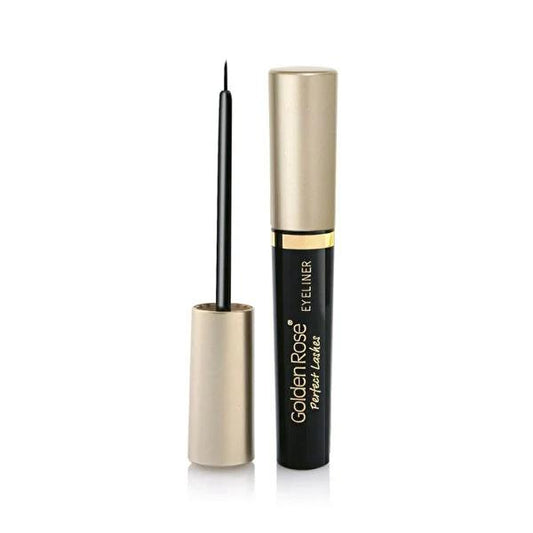 Golden Rose Black Eyeliner - Long-Lasting, Quick-Drying Formula for Precise, Dramatic Eye Makeup