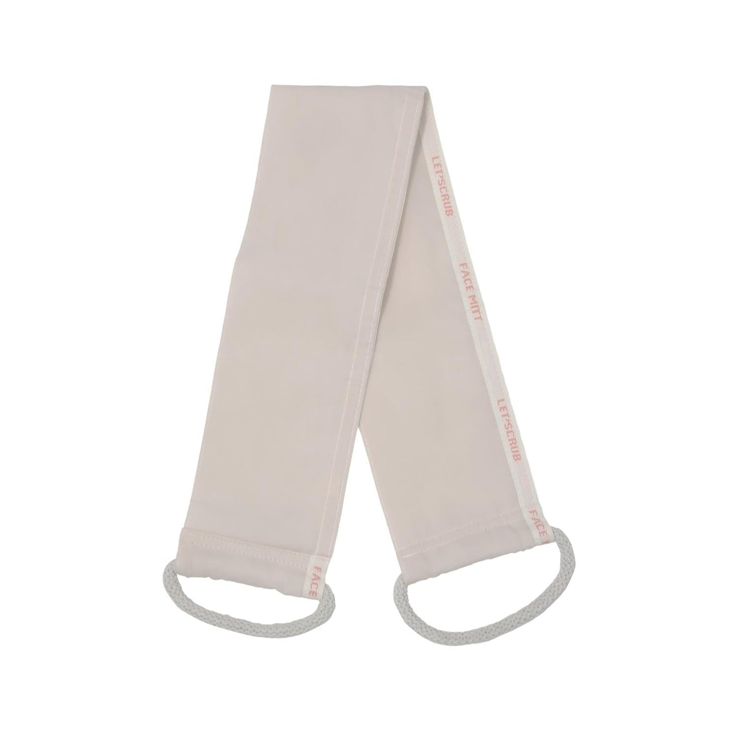 Let'scrub Beige Back Scrubbing Bath Mitt for Smooth Skin 1 Piece