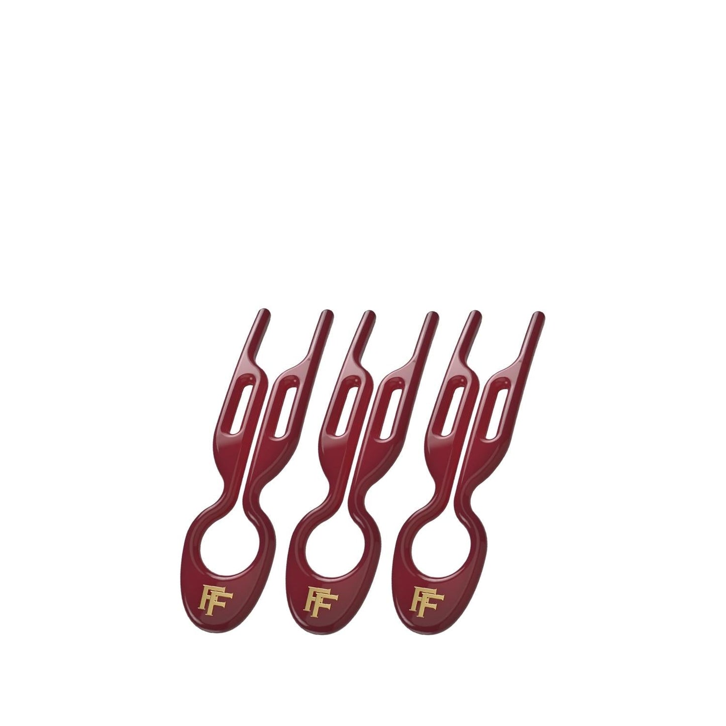 Fiona Franchimon Nº1 HAIRPIN Ruby Red Hairpin 3-Pack