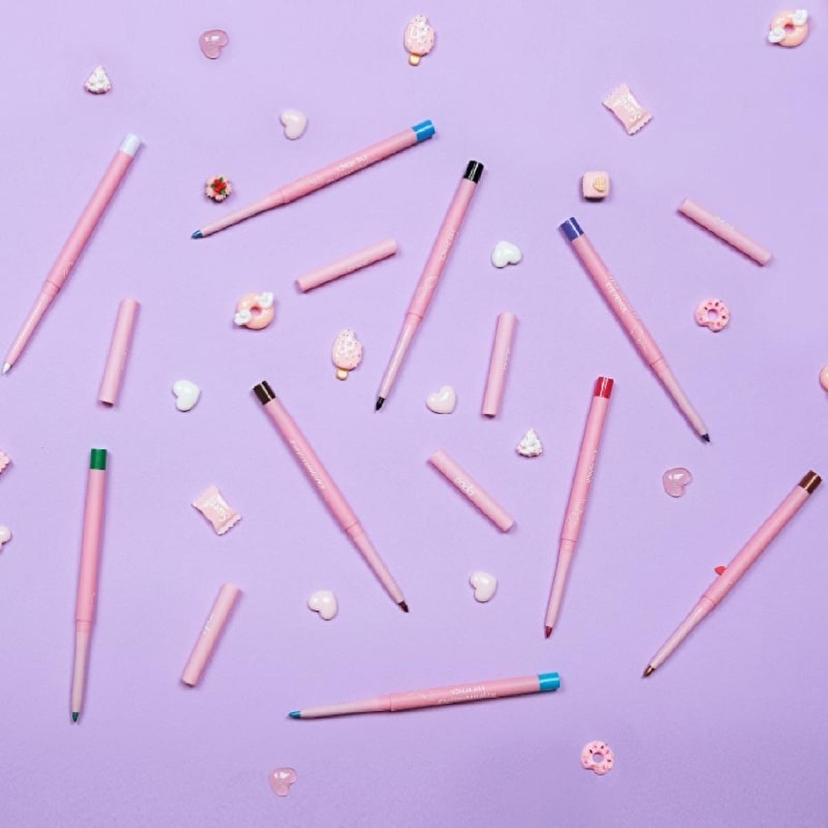 Soda Eye Pencil - Waterproof Eye Makeup with Built-in Sharpener - Chocolate Cake
