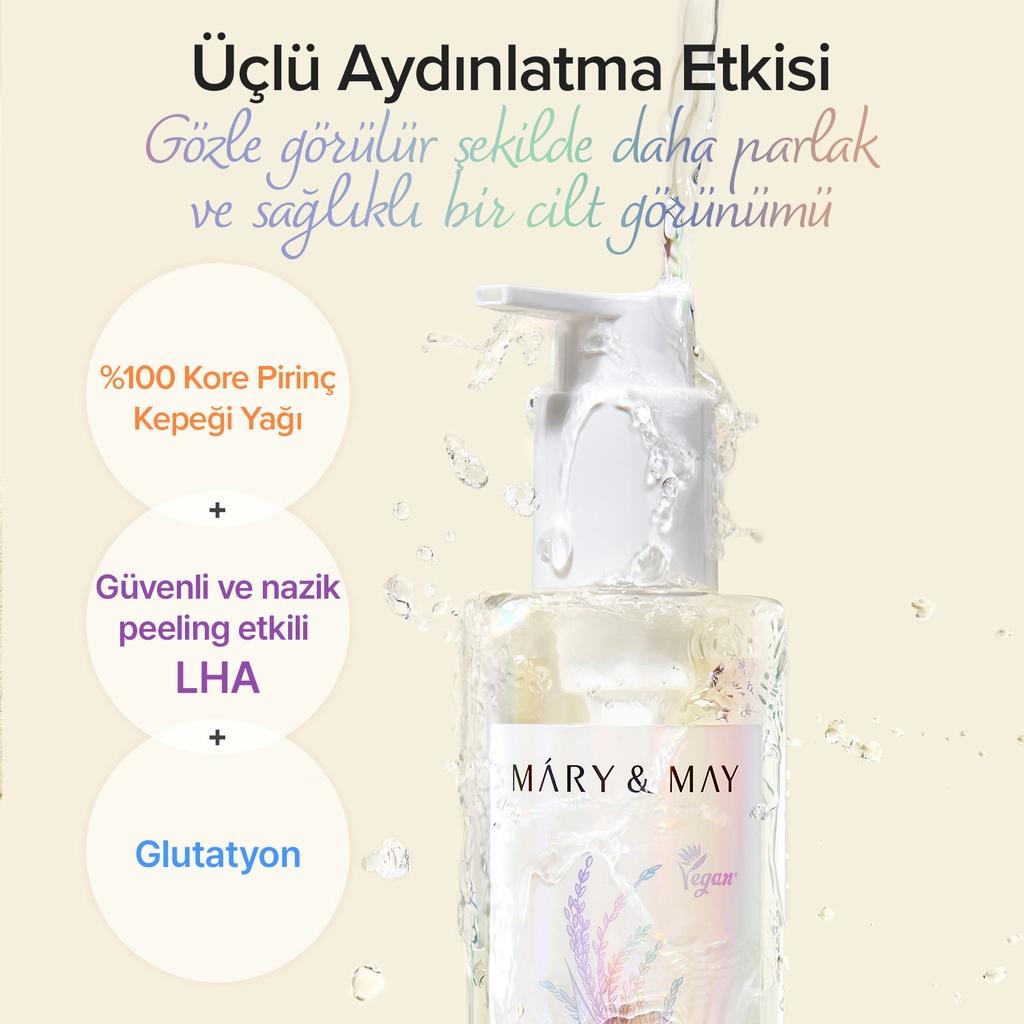 Mary & May Rice Glutathione & LHA Cleansing Oil 200 ml