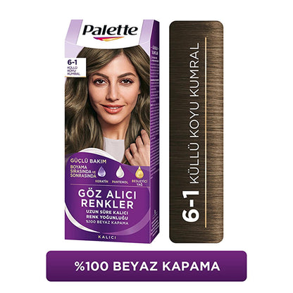 Palette KŸllŸ Koyu Kumral: Cool Ash Dark Blonde Hair Dye with Keratin & Nourishing Oils - Intense, Long-Lasting Color & Shine
