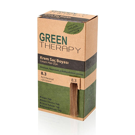 Green Therapy Cream Hair Dye 8.3 Açık Karamel