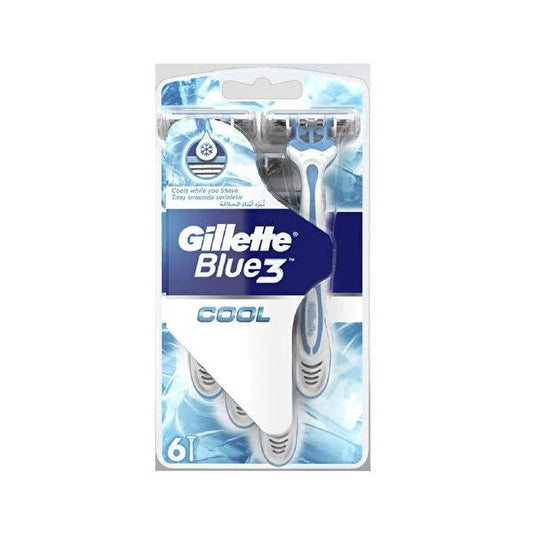 Gillette Blue3 Cool Razor for Sensitive Skin - Men's Grooming Shaving Razor with Moisturizing Strip