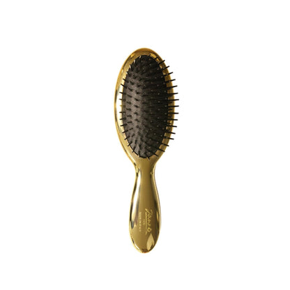 Janeke Gold Nylon Cushion Hair Brush - Gentle Detangling