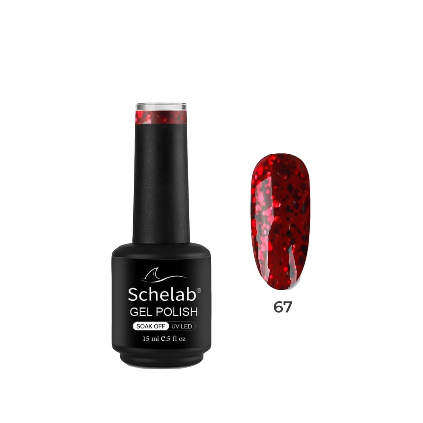 Schelab Long-Lasting 3-Step Nail Polish 067 - Permanent Nail Color, 15ml