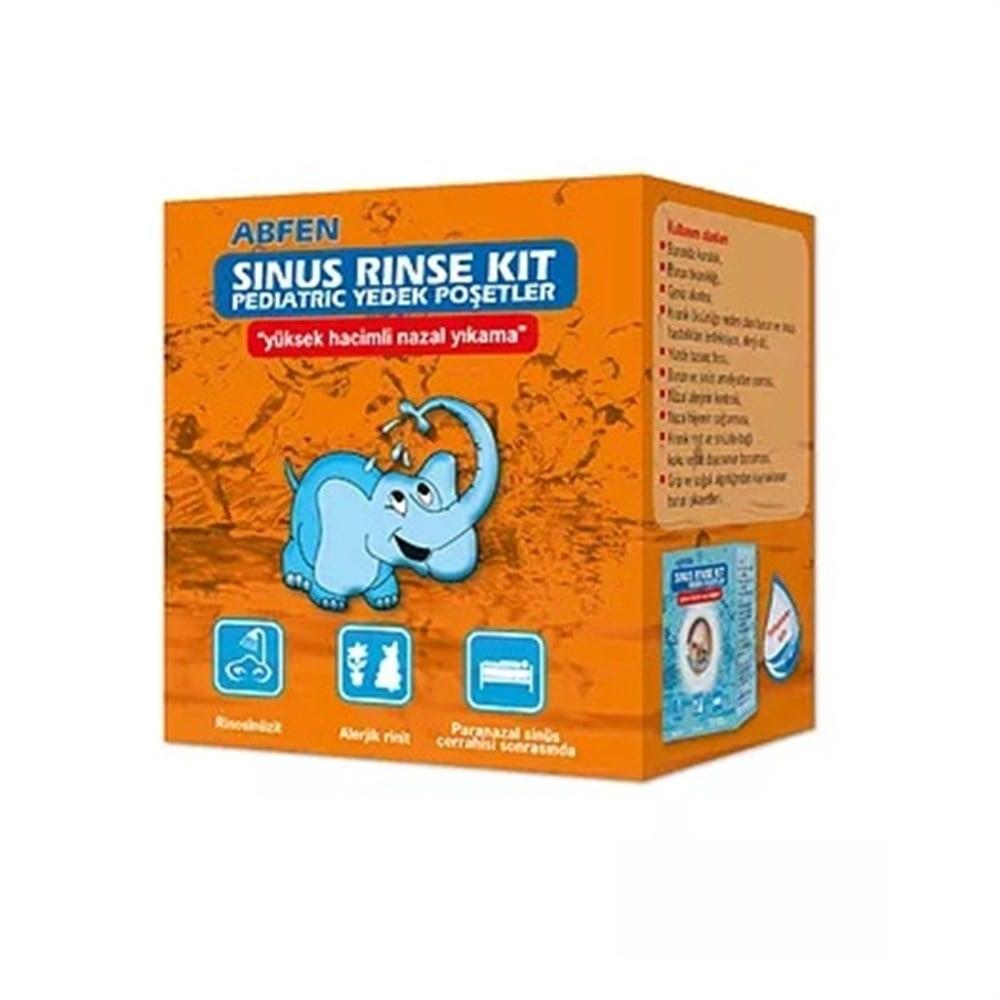 Abfen Pediatric Nasal Rinse Kit - 50 Saline Packets for Kids, Sinus Relief & Hygiene