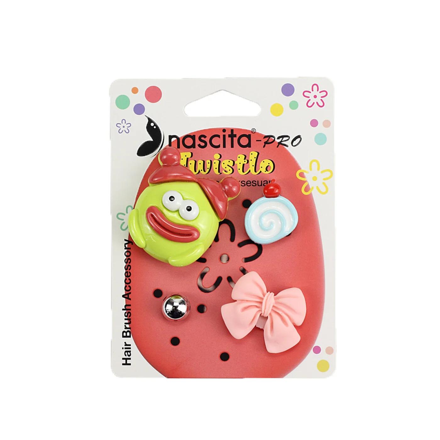 Nascita Twistlo Red Hair Brush & Accessory Set 4-Piece