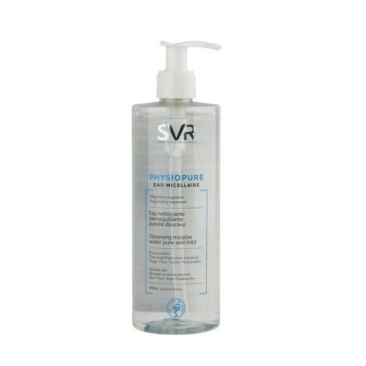 SVR Physiopure Cleansing Micellar Water - Gentle Makeup Remover for Sensitive Skin, 13.53 fl oz
