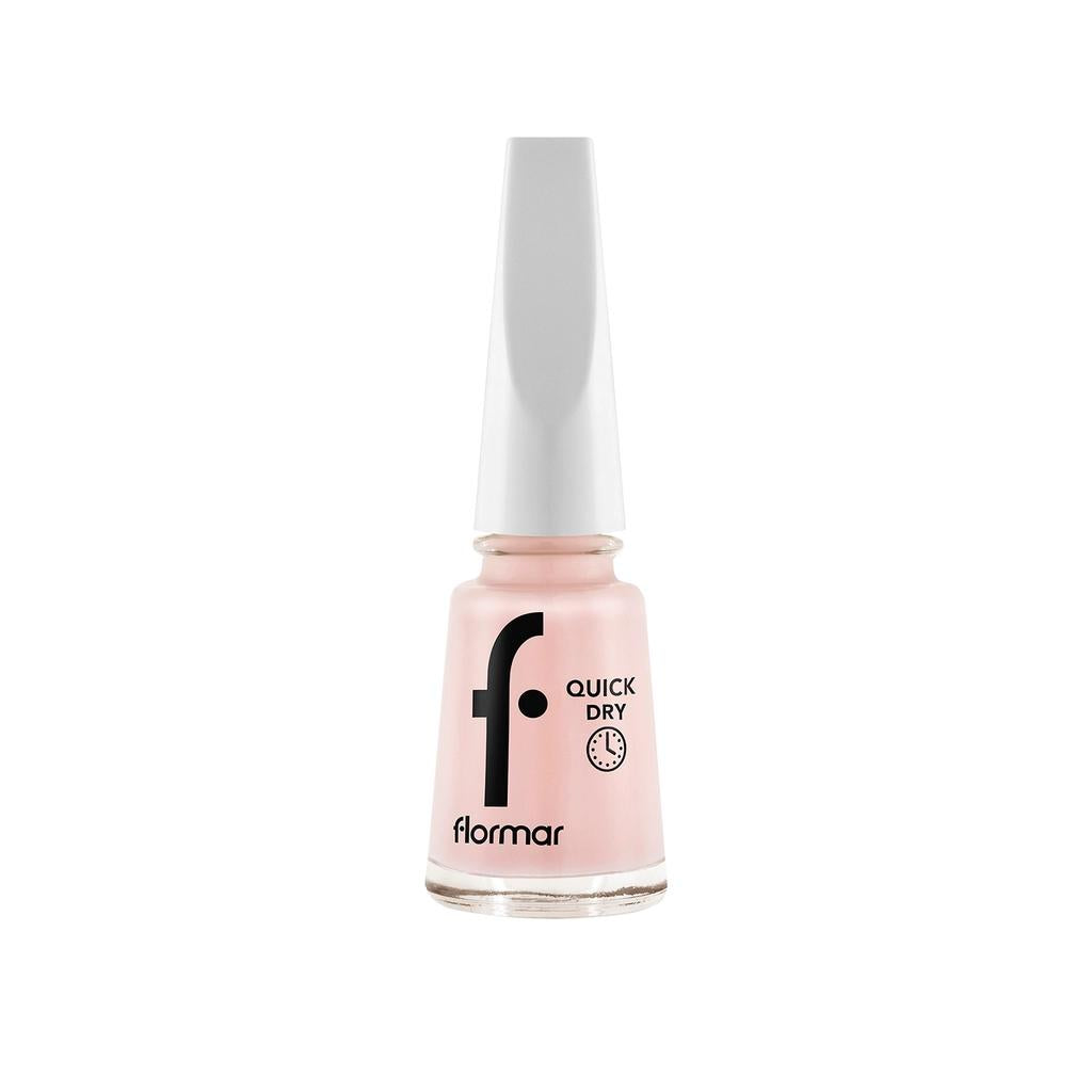 Flormar Quick Dry Nail Polish 002 Soft Pink High Pigment 11ml