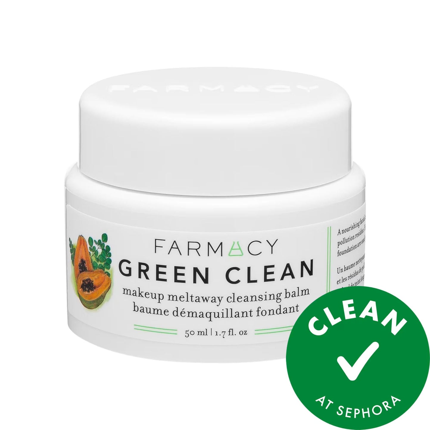 Farmacy Mini Green Clean Makeup Meltaway Cleansing Balm: Gentle, Hydrating & Vegan Makeup Remover Ð Removes 99% of Makeup, Cruelty-Free, Natural Cleanser
