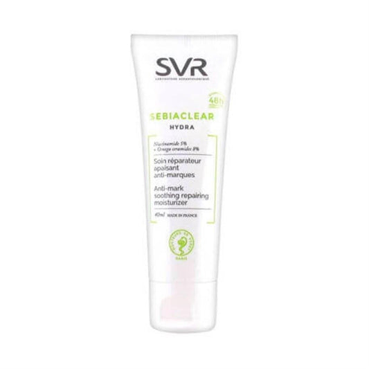 SVR Sebiaclear Hydra: Anti-Acne Moisturizer - Reduce Blemishes, Dark Spots & Control Sebum. Soothing, Hydrating, Makeup Base