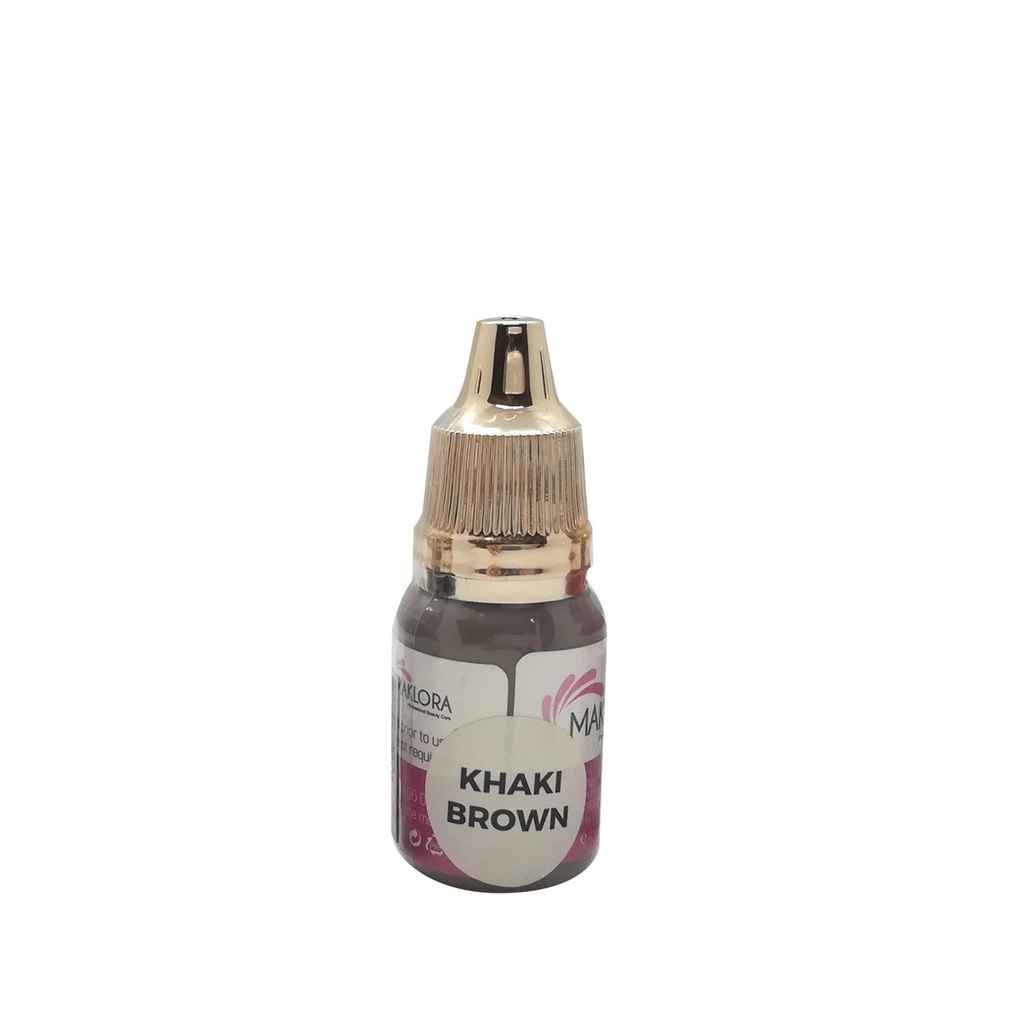 Maklora Permanent Makeup Dye MKL-06 Khaki Brown 12 ml - Professional Quality Pigment for Cosmetic Tattooing