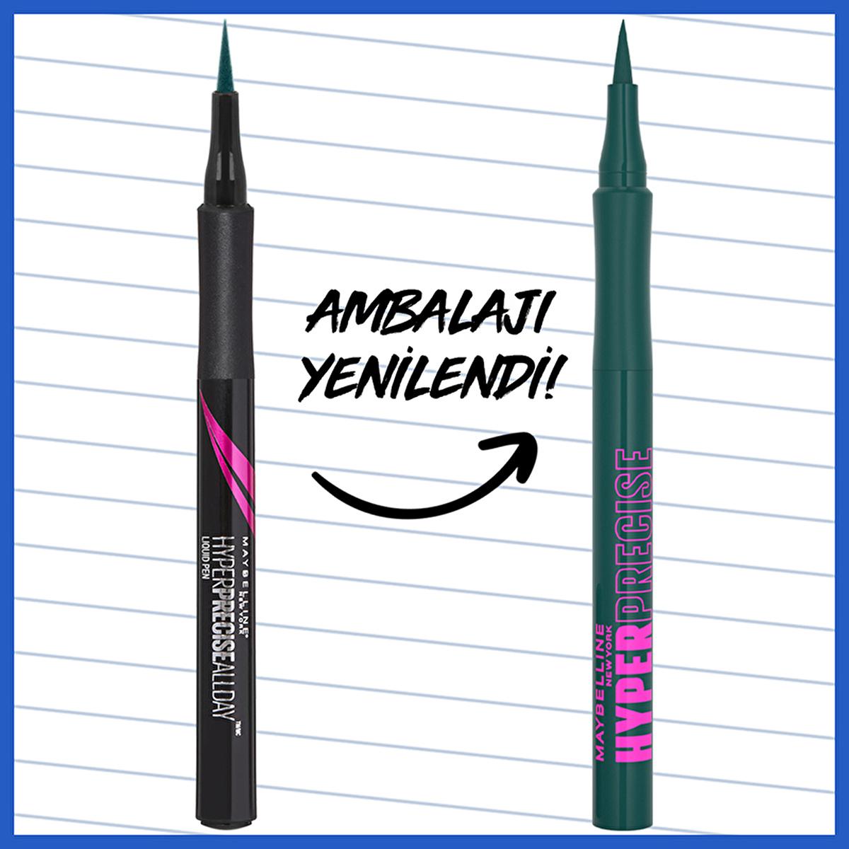 Maybelline New York Hyper Precise All Day Eyeliner 730 Jungle - Long-Lasting, Smudge-Proof, Precise Application