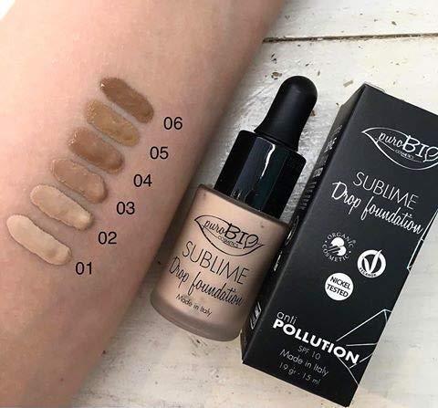 PuroBio Sublime Drop Foundation 02 - Natural Mineral Foundation for Flawless Skin with Antioxidant Benefits