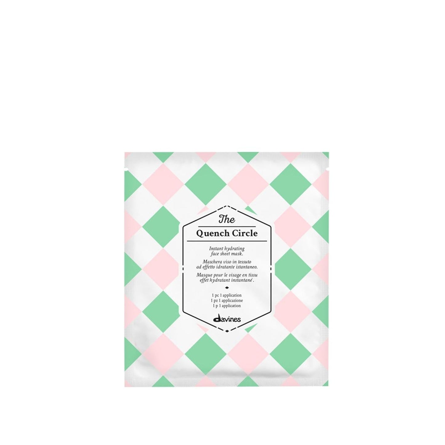 Davines The Quench Circle Hydrating Face Mask - Luxurious Skincare for Dry Skin, 1.69 fl oz
