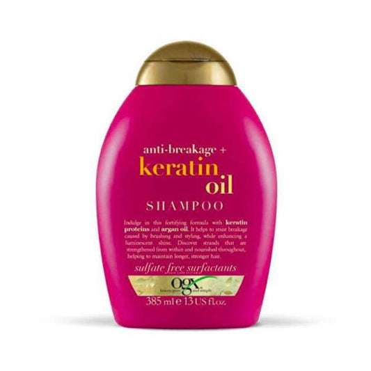 OGX Keratin Oil Shampoo, 13.01 fl oz - Anti-Breakage Hair Strengthening Formula