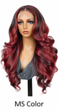 Reddish Brown Straight Human Hair Lace Closure Wig With Baby Hair