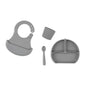 Babyjem Silicone Feeding Set in Grey 3-Piece