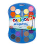 Carioca 24-Piece Watercolor Paint Set for Kids - Vibrant, Washable Paints for Artistic Creations