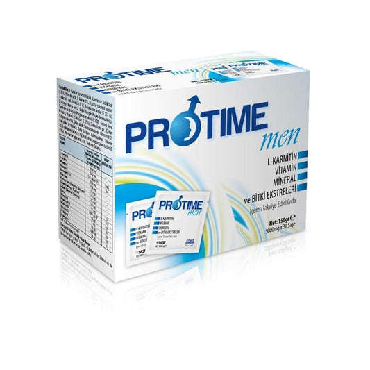 Protime Men 30 Sachets - Men's Dietary Supplement with L-Arginine, Multivitamin, and Herbal Extracts
