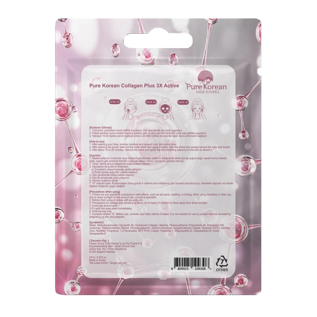 Pure Korean Collagen Plus 3x Active Face Mask