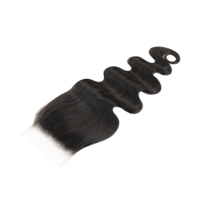 Malaysian Body Wave 4x4 Transparent Lace Human Hair Closure