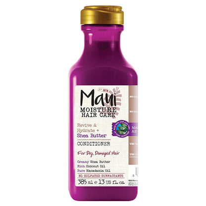 Maui Shea Butter Hair Conditioner - Revitalize Dry Damaged Hair - Vegan Sulfate-Free Aloe Vera Hair Repair & Moisturizing Conditioner