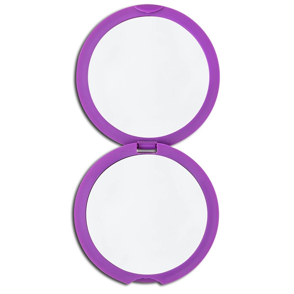 Eklips Purple Folding Pocket Mirror & Comb Set