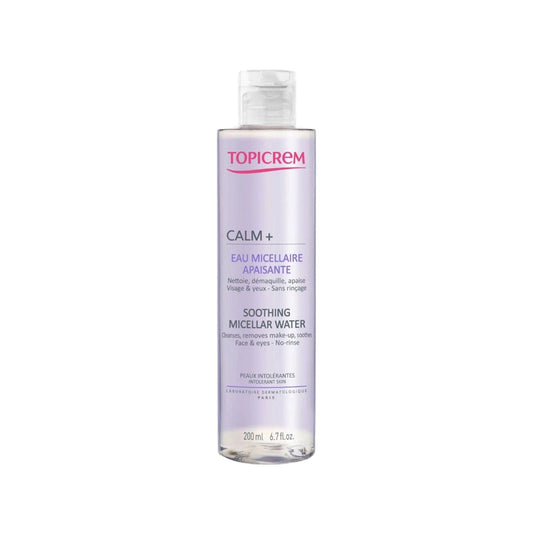 Topicrem Calm+ Soothing Micellar Water for Sensitive Skin - Gentle Makeup Removal & Hydration