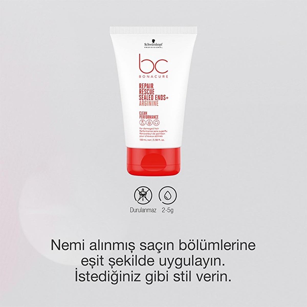 Bonacure Clean Rescue Hair Serum: Split End Repair, Breakage Treatment, Vegan Heat Protection, and Ultimate Shine - 3.38 fl oz