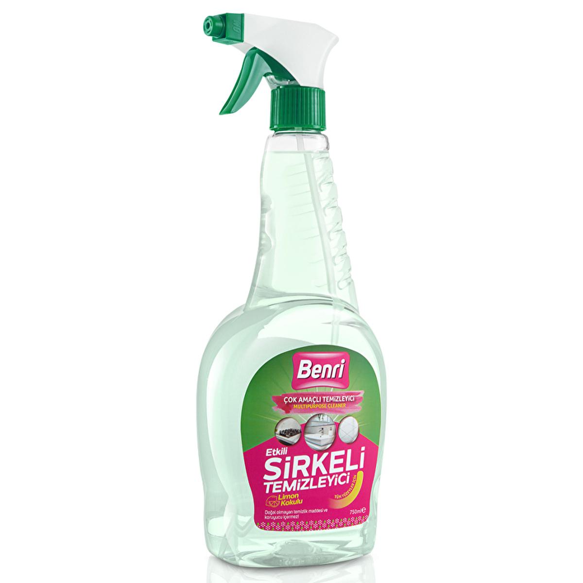 Benri Multipurpose Vinegar Cleaner 750ml - Chemical-Free, Eco-Friendly Household Cleaner