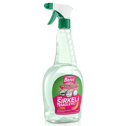 Benri Multipurpose Vinegar Cleaner 750ml - Chemical-Free, Eco-Friendly Household Cleaner