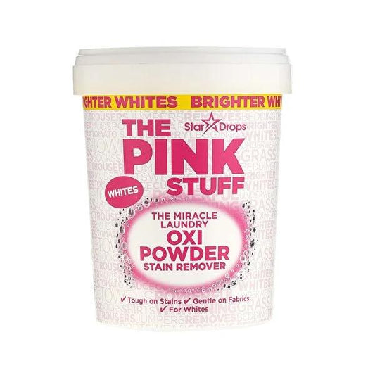 The Pink Stuff Oxi Miracle White Laundry Stain Remover - Powerful Stain Removal, Brightens Whites, No Harsh Chemicals (35.2 oz)