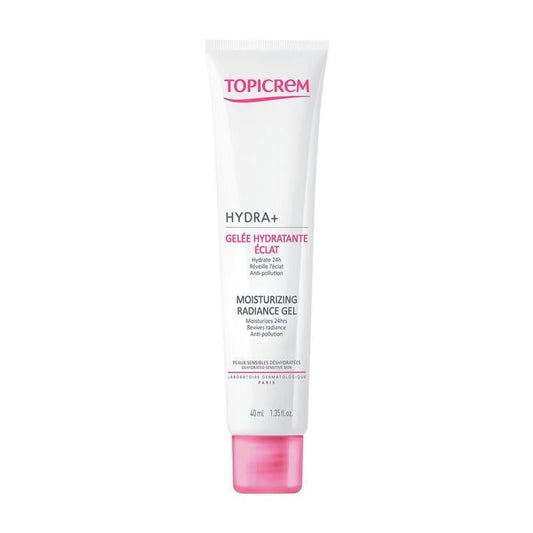 Topicrem Hydra Radiance Gel - 24 Hour Moisturizing Gel Cream for Dry Skin, Non-Greasy, Topicrem Hydra Radiance Gel
