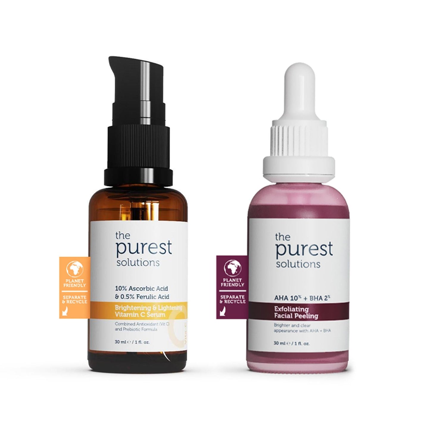 The Purest Solutions Skincare Set for Uneven Skin Tone - Revitalizing & Evening Solution