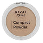 Rival Loves Me Compact Powder No:02 Fawn - Matte Finish, Soft Texture, Dermatologically Tested Makeup for Flawless Complexion