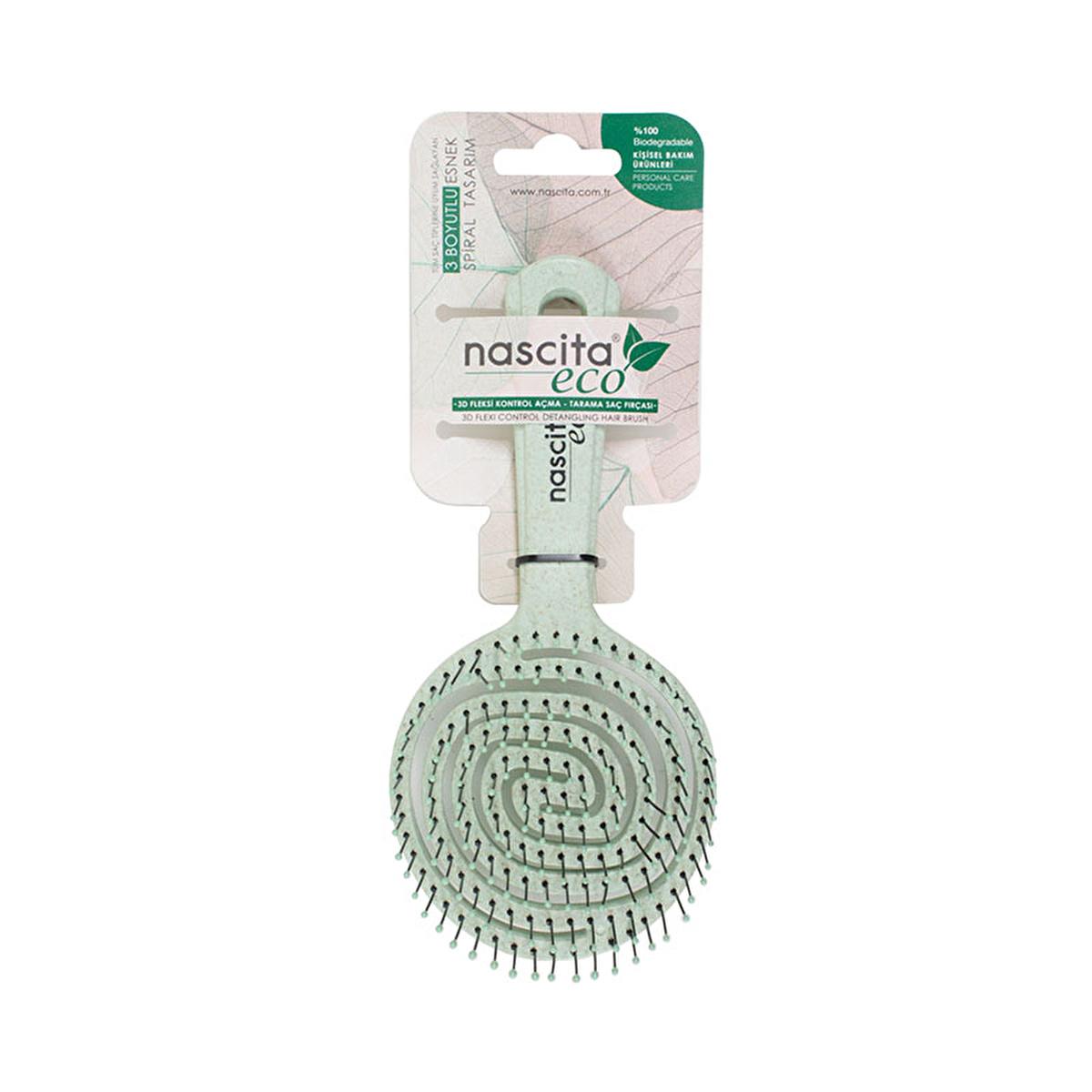 Nascita Vegan Pro Hair Brush - Anti-Static, Ergonomic Design for Curly Hair, Professional Quality