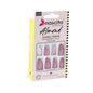Nascita 24-Piece Almond Shape Leopard Print Pink Artificial Nails - Fake Nail Tips for Fashion & Nail Art