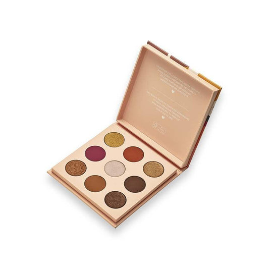 9-Color Eyeshadow Palette - Earth Tones - Warm Tones, Vegan Makeup, Cruelty-Free Cosmetics