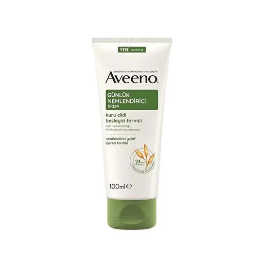 Aveeno Moisturizing Cream for Dry Skin - 24 Hour Hydration, Sensitive Skin Friendly, Oat Kernel Flour, 3.38 fl oz