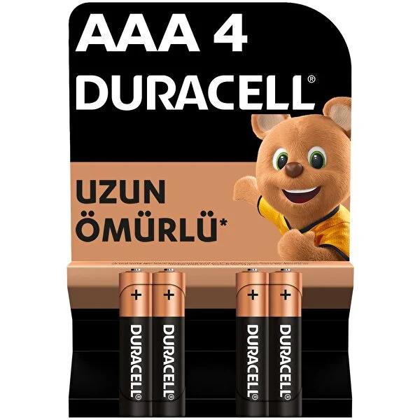 Duracell AAA Alkaline Batteries - 4 Pack - 1.5V - Long Lasting Power for Electronics - Reliable High Drain Performance