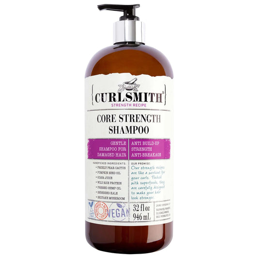 Core Strength: Protein Enriched Shampoo for Strong, Resilient Hair - Color Safe, Vegan, Sulfate Free Formula