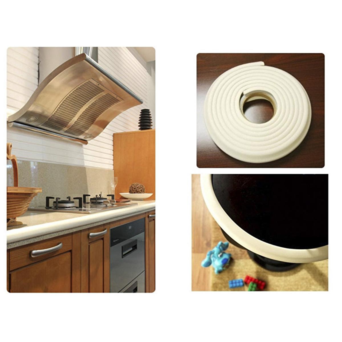 Miny Baby Safety Corner Protector - 2M Krem Rubber Edge Guard for Baby Proofing