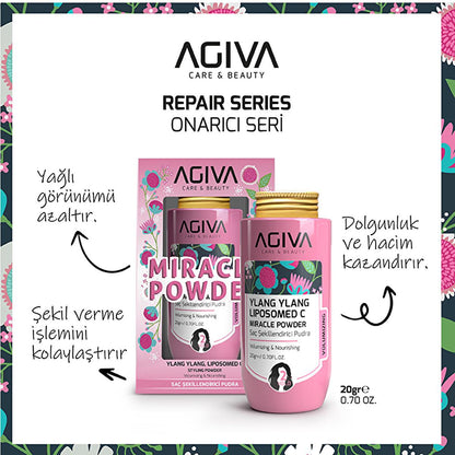 Agiva Ylang Ylang Lipozomed C Hair Volumizing Powder: Add Volume, Reduce Oil & Achieve a Matte Finish